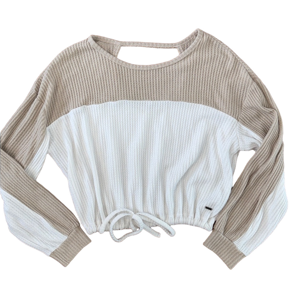 Hollister Women's Crop Sweater Size XS Oversized y2k